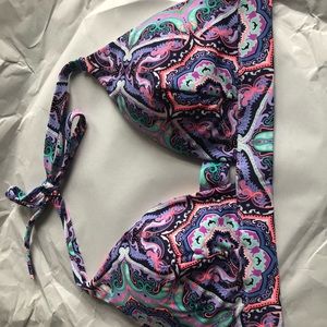 Victoria’s Secret bikini top, multi colored